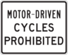 Motor Driven Cycles Prohibited Clip Art